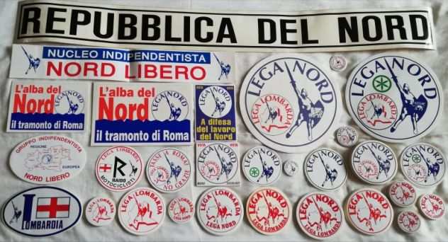 Adesivi,stickers Lega Lombarda-Lega Nord-Padania