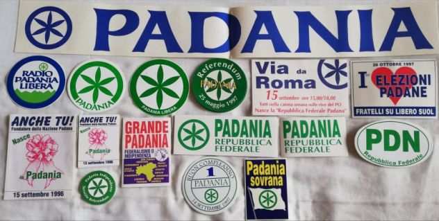 Adesivi,stickers Lega Lombarda-Lega Nord-Padania