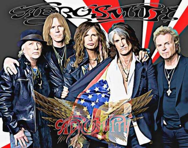 Aerosmith - Fine Art High-Quality Gicleacutee - Original by Raffaele De Leo - Limited 130 - 2023