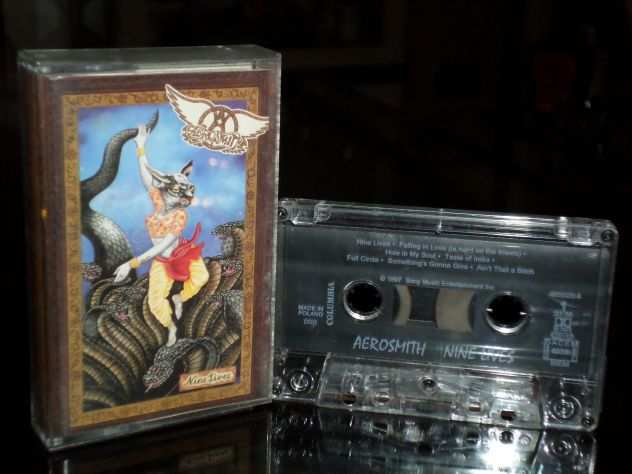 AEROSMITH - Nine Lives - Cassette,Tape,MC,K7 1997 Columbia