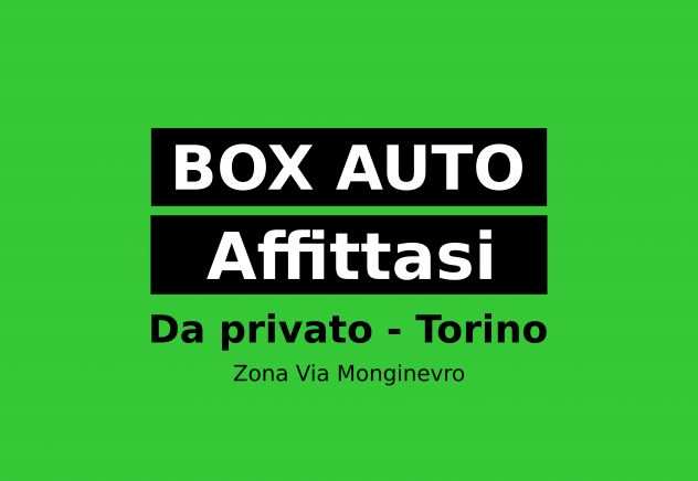 AFFITTASI BOX AUTO DA PRIVATO