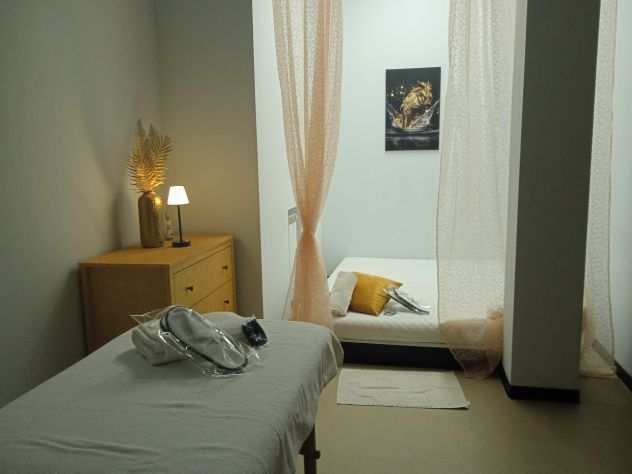affitto cabina attrezzata con tutti i confort per massaggi in centro benessere
