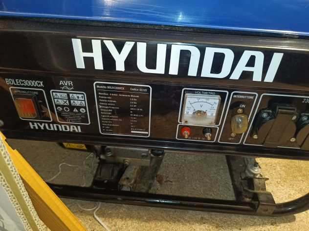 Affitto generatore benzina 4t Hyundai stabilizzato 2,5 kw