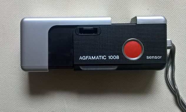 Agfa Agfamatic 1008 Sensor, macchina fotografica con custodia (LEGGERE TESTO)