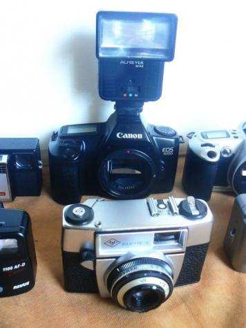 Agfa, Canon, Foto Quelle, Kodak, Maginon  lot of 6 cameras of different types and brands. Fotocamera analogica