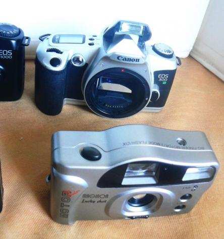 Agfa, Canon, Foto Quelle, Kodak, Maginon  lot of 6 cameras of different types and brands. Fotocamera analogica