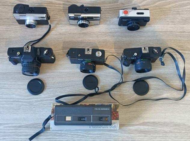 Agfa, Haking, Kodak, tamashi Kodak instamatic 233, Kodak instamatic 155X, Agfamatic 108 sensor, Tamashi S200, Royal, Ocean OX Fotocamera analogica