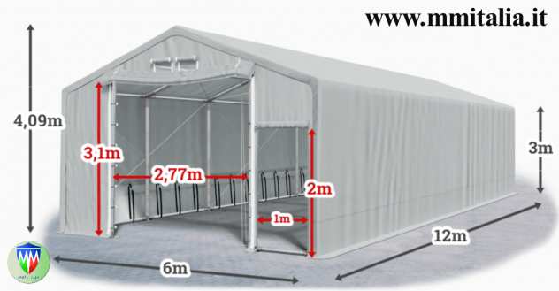 Agritunnel 6 x 12 x 3,0  4,09 mt. in Emilia Romagna