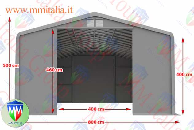 Agritunnel Tunnel Agricoli 8,0 x 12,0 x 4,0 mt .in offerta