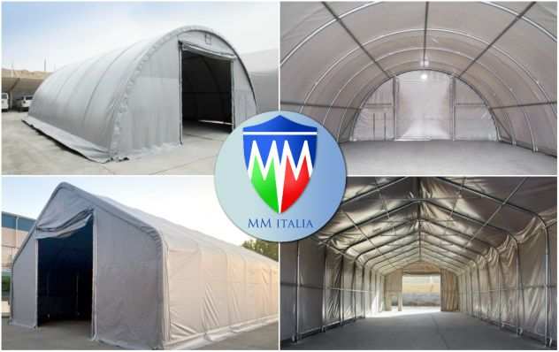 Agritunnel tunnel agricoli 9,15 x 18 x 4,5 professionali MM Italia