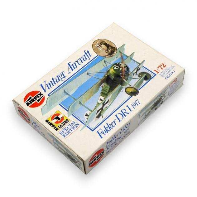 Airfix Scala 172 - 3 - Modellino di veicolo militare - Special Edition quotVintage Aircraftquot - Sopwith Pup 1917, Fokker DR1 1917, Airco DH4 1918