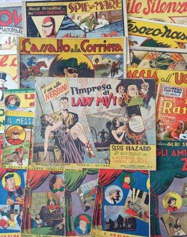 Albi Nerbini 18x - fumetti anni 40 originali - 18 Comic - Prima edizione - 1945