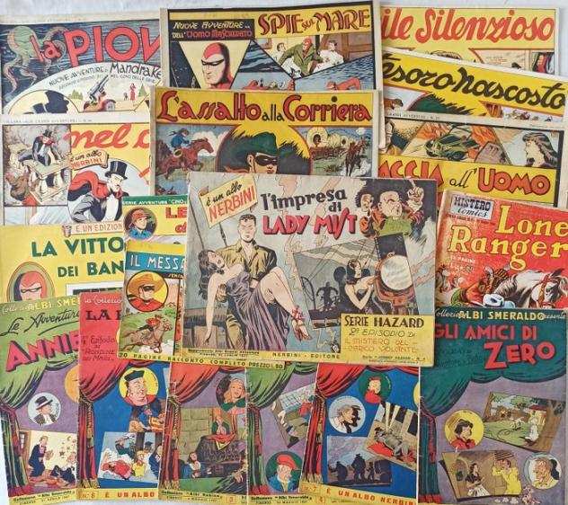 Albi Nerbini 18x - fumetti anni 40 originali - 18 Comic - Prima edizione - 1945