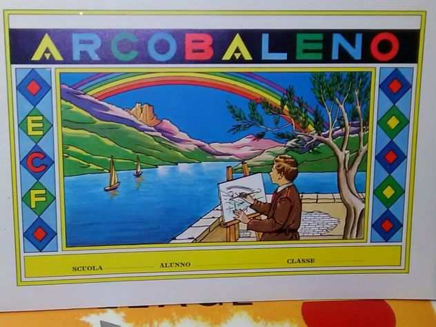 ALBUM DA DISEGNO E DA COLLAGE ARCOBALENO E SACAT AN 60