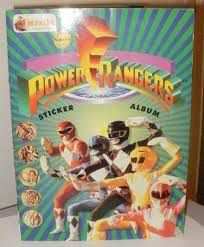 Album figurine STICKER POWER RANGERS, MERLIN 1994.