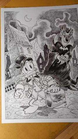 Alessandro Gottardo - 1 Original drawing - Donald Duck - quotBenvenuto in Transilvaniaquot - 2023