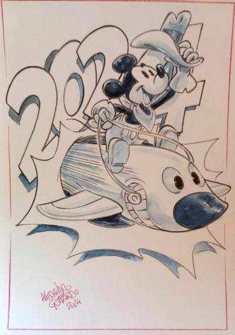 Alessandro Gottardo - 1 Watercolour - Mickey Mouse - quotHanno liberato il Topoquot - 2024