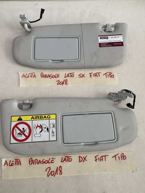 Alette parasole lato dx e sx Fiat tipo 2018