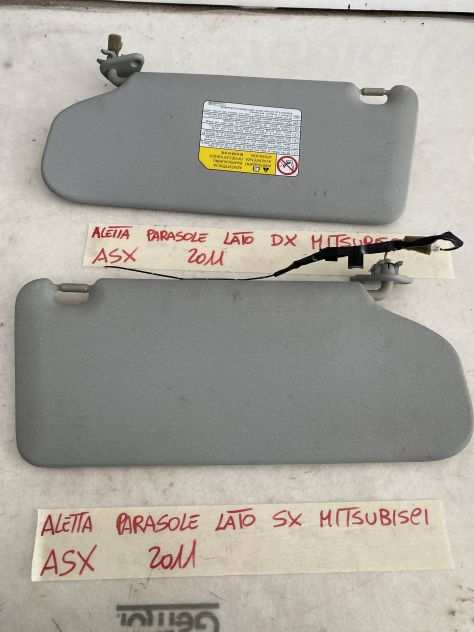 Alette parasole lato dx e sx Mitsubishi asx 2011