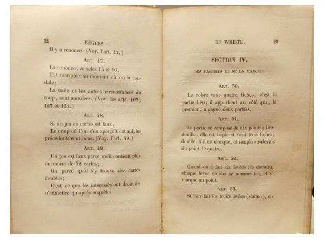 Alexandre Louis Honoreacute Deschapelles  Walter amp Philip  Marco Antonio Runialti - Lotto di Opere sui Giochi con le Carte - 1840