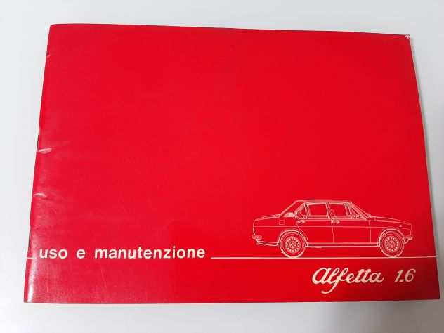 ALFA ROMEO ALFETTA 1600 USO E MANUTENZIONE ANNO 1975 ORIGINALE