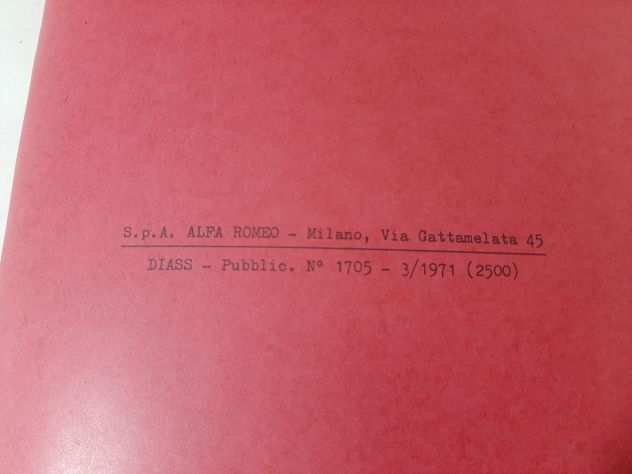 ALFA ROMEO GIULIA 1300 SUPER CARATTERISTICHE ORIGINALE