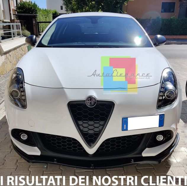 ALFA ROMEO GIULIETTA SPLITTER SPOILER SOTTO PARAURTI ANTERIORE ABS  PLASTIC