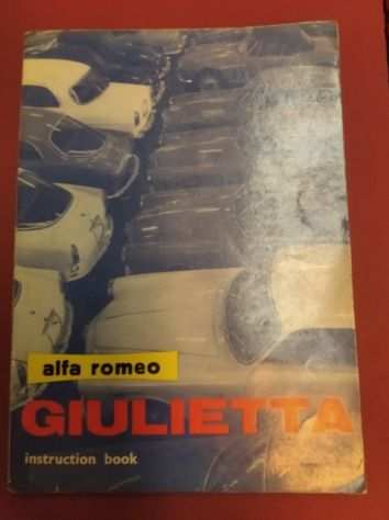 ALFA ROMEO Giulietta ti Sprint Spider Zagato SS Owners Manual USO MANUTENZIONE