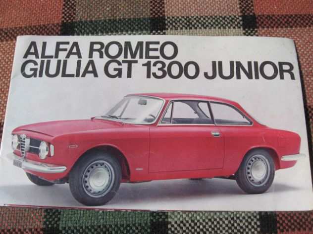 ALFA ROMEO GT JUNIOR 1300 PRIMA SERIE DEPLIANT ORIGINALE
