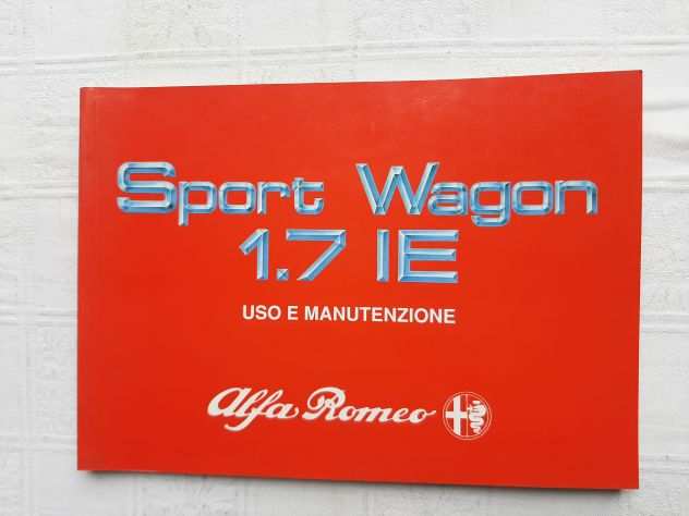 ALFA ROMEO SPORT WAGON 1.7 IE USO E MANUTENZIONE ORIGINALE