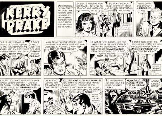 Alfred Andriola - 1 Original page - Kerry Drake - Kerry Drake - 1968