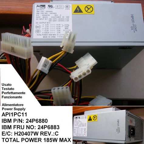 Alimentatore ACBEL API1PC11 24P6880 24P6883 IBM Originale IBM PN 24P