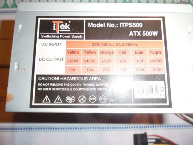 Alimentazione ITEK ITPS500 ATX-500W