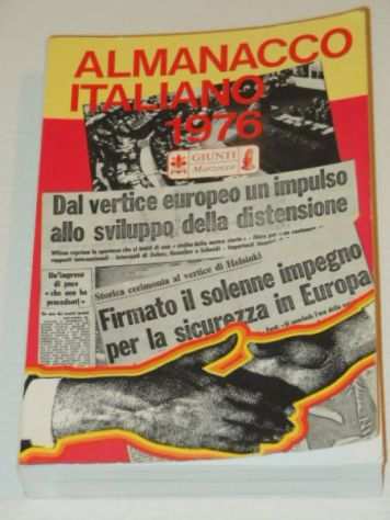 ALMANACCO ITALIANO 1976, Volume LXXVI, Giunti Marzocco.