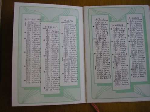 Almanacco profumato 1955
