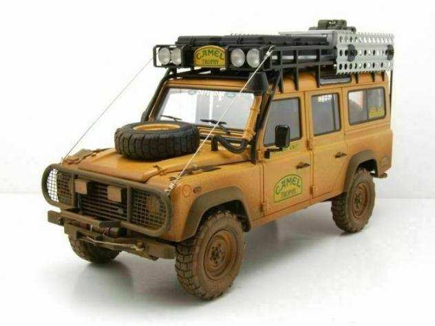 Almost Real 118 - 1 - Modellino di auto sportiva - Land Rover Defender 110 Camel Trophy 1993 Support unit - Dirty Version - ALM810309
