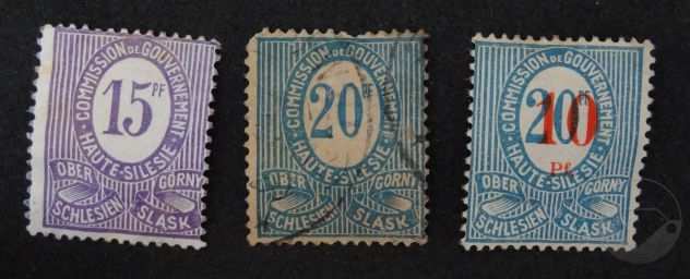 ALTA SLESIA 1920 francobolli lotto di 10