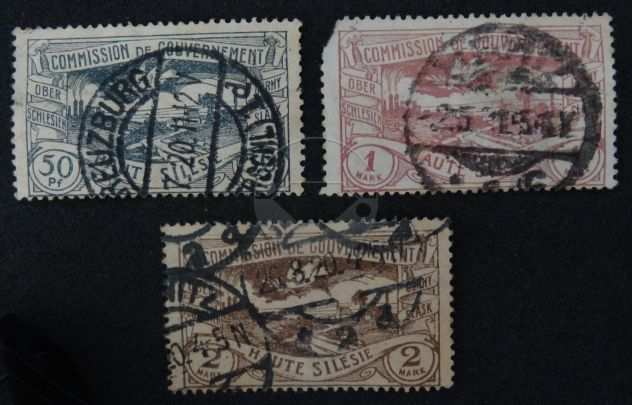 ALTA SLESIA 1920 francobolli lotto di 10