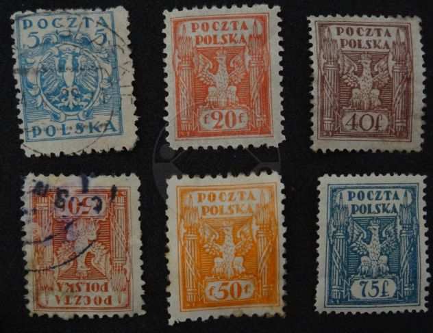 ALTA SLESIA 1922 francobolli lotto di 16