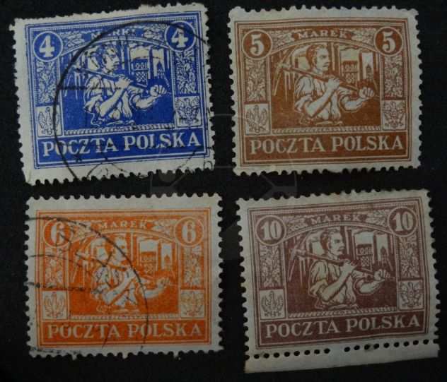 ALTA SLESIA 1922 francobolli lotto di 16