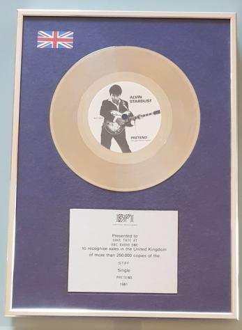 ALVIN STARDUST BPI Silver Single Record Award - Oggetto decorativo - 1981