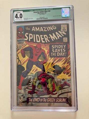 Amazing Spider-Man 40 - CGC Graded 4.0 - Qualified - Spillato - Prima edizione - (1966)