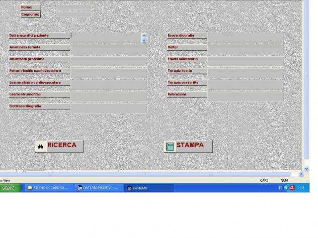 AMBULATORIO CARDIOLOGIA GESTIONALE PER EMAIL O SU PEN DRIVE