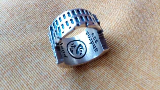 Andrea 925 originale, anello Colosseo, argento lavorazione artigianale