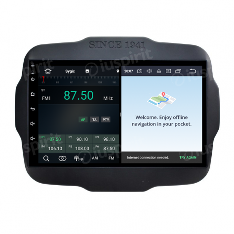 ANDROID autoradio navigatore Jeep Renegade GPS Bluetooth USB