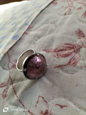 Anello nichel free regolabile e orecchini