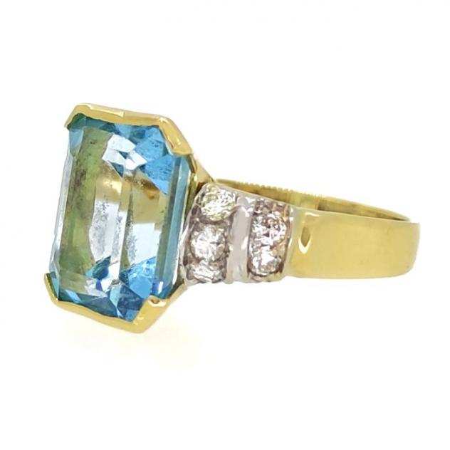 Anello - Oro bianco, Oro giallo Diamante