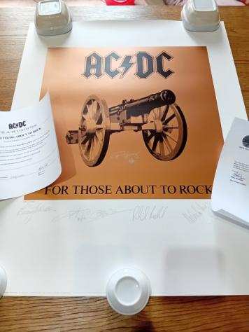 Angus Young - ACDC - For Those About To Rock - Lithograph - Signed by Angus Young