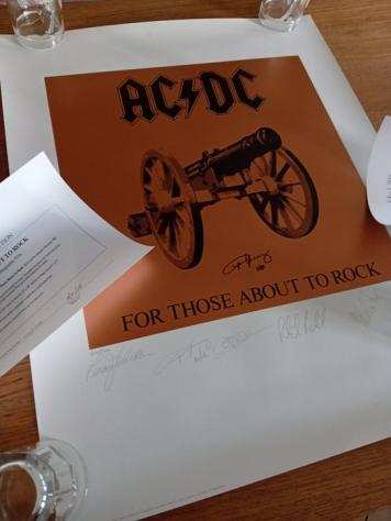 Angus Young - ACDC - For Those About To Rock - Lithograph - Signed by Angus Young