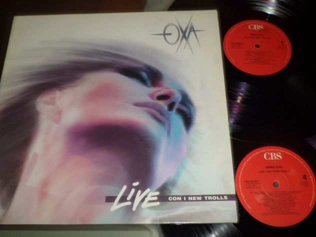 ANNA OXA LIVE con NEW TROLLS - 2 x LP  33 giri 1990 CBS Italy